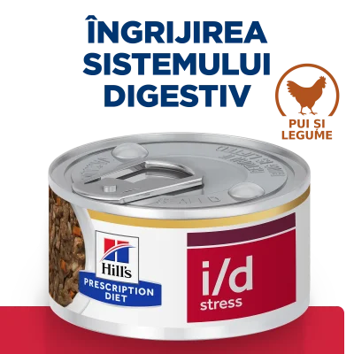 Hill’s Prescription Diet I/D Stress Mini Tocăniță cu Gust de P Câini 156g