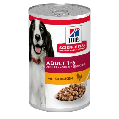 Hill’s Science Plan Adult cu Pui Câini 370g