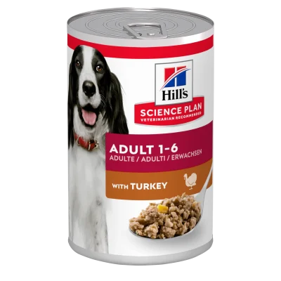 Hill’s Science Plan Adult cu Curcan Conservă Câini 370g