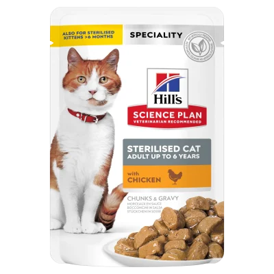 Hill’s Science Plan Sterilised Cat Adult cu Pui Pisici 1.02kg