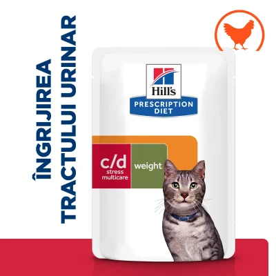 Hill’s Prescription Diet C/D Multicare Stress + Metabolic Pui Pisici 1.02kg