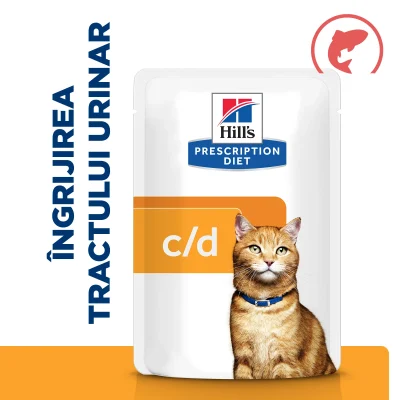 Hill’s Prescription Diet C/D Multicare cu Somon Pisici 1.02kg