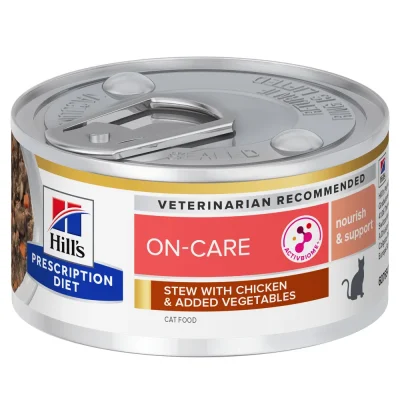 Hill’s Prescription Diet On-Care Tocăniță cu Pui și Legume Adăugate Pisici 82g