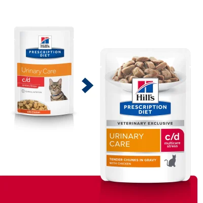 Hill’s Prescription Diet C/D Multicare Stress cu Pui Pisici 1.02kg