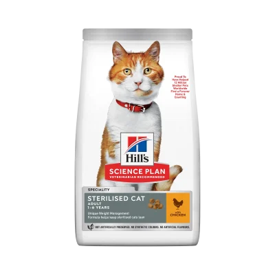 Hill’s Science Plan Sterilised Cat Adult cu Pui Pisici 1.5kg