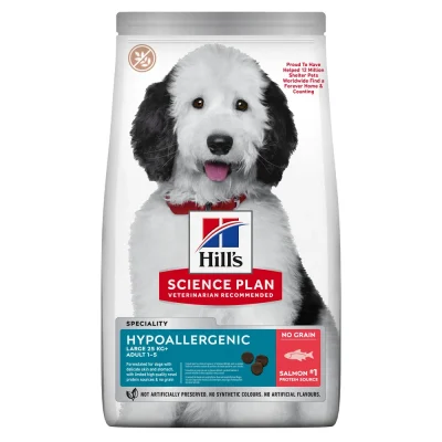 Hill’s Science Plan Hypoallergenic Adult Large Breed cu Somon Câini 12kg