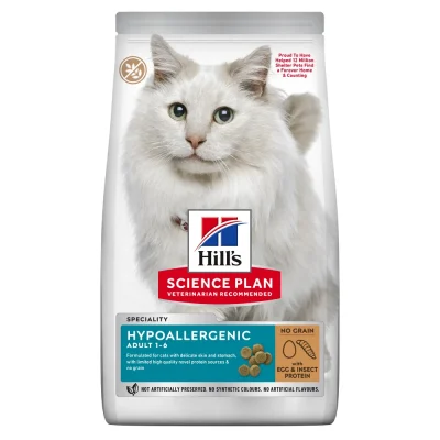 Hill’s Science Plan Hypoallergenic cu Ou și Proteine din Insecte Pisici 7kg