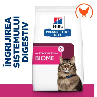 Hill’s Prescription Diet Gastrointestinal Biome cu Pui Pisici 300g