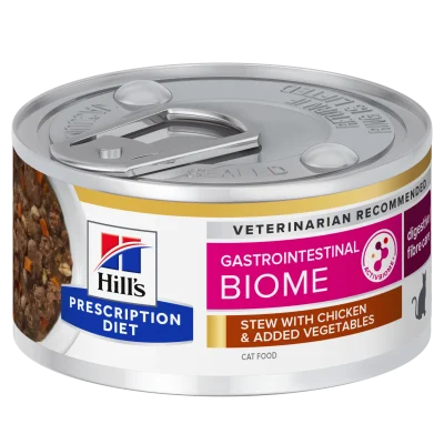Hill’s Prescription Diet GI Biome Pui & Legume Tocăniță Pisici 82g