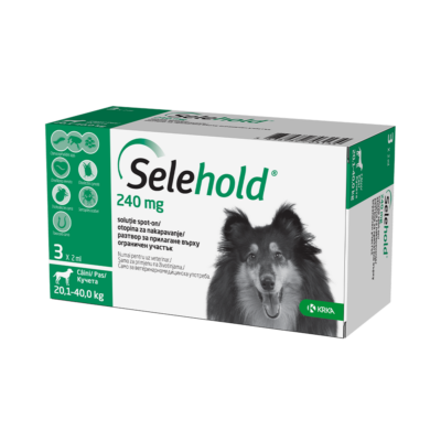 Selehold caini 240 mg (20.1-40 kg)-sol.spot-on x 2ml x 3