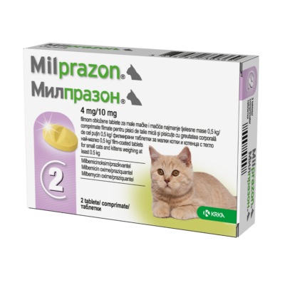 Milprazon pisici 4mg/10 mg (