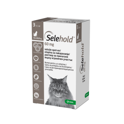 Selehold pisici 60 mg (7,6-10 kg)-sol.spot-on x 1ml x 3