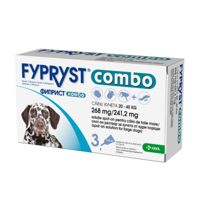 Fypryst Combo caini L 268 mg/241.2mg (20-40 kg)-sol.spot-on x 2.68 ml x 3