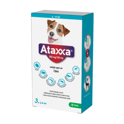 Ataxxa 500/100mg (4-10kg)-sol.spot-on x 1ml x 3