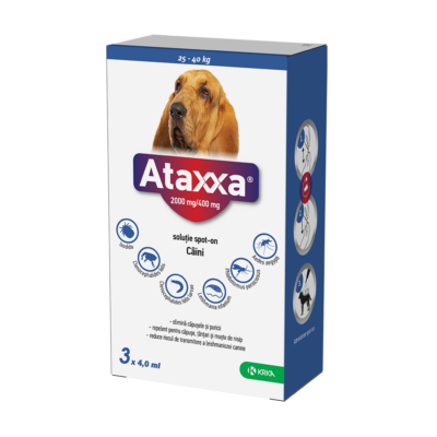 Ataxxa 2000/400mg (>25 kg)-sol.spot-on x 4ml x 3