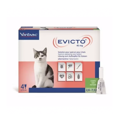 Evicto pisici (2.6-7.5kg) 45mg-sol.spot-on x 4