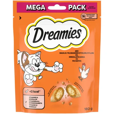 Dreamies Recompense Pisici cu Pui Gustos 180g